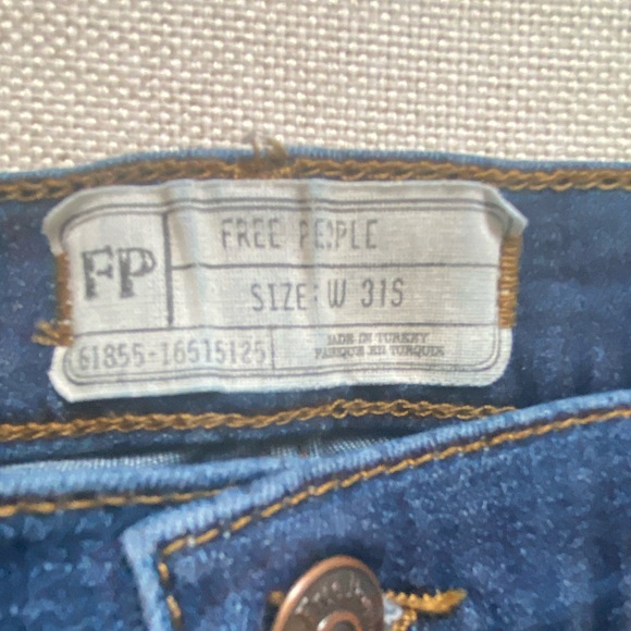 Free People Womens Busted Denim Distressed Skinny Jeans - Picture 9 of 9